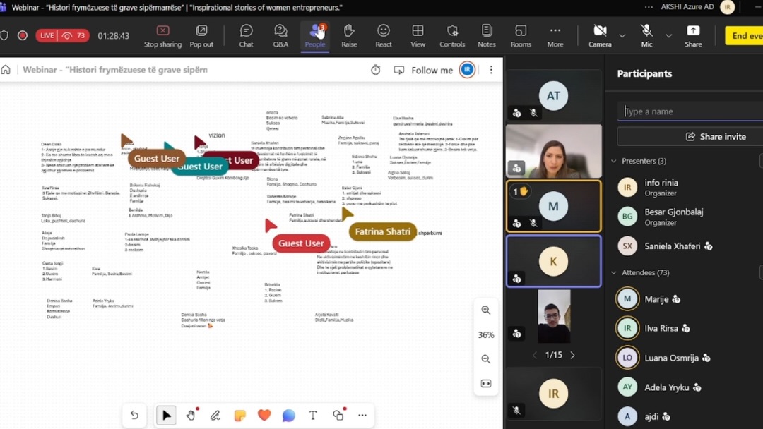 🎥 “Histori frymëzuese të grave sipërmarrëse”Agjencia Kombëtare e Rinisë organizoi webinarin e d (2)