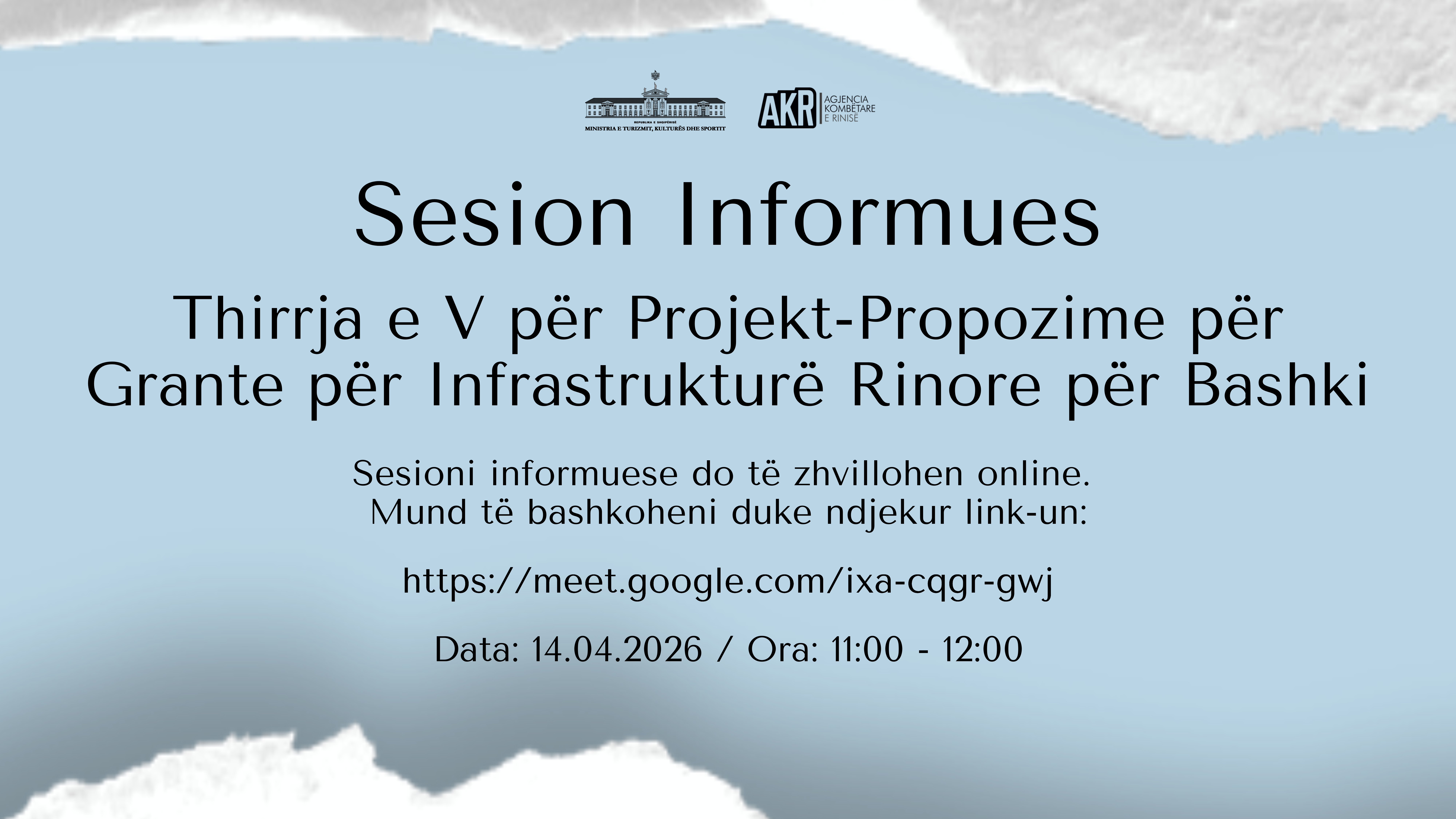 Sesion Informues (online) mbi proçedurat e Aplikimit – Thirrja e V për Projekt-Propozime për Bashkitë
